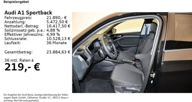 Audi A1 Sportback 25 TFSI advanced Klimaautomatik/Sit  - photo n°5 Audi A1 Sportback 25 TFSI advanced Klimaautomatik/Sit  occasion à LEIMBACH - photo n°5
