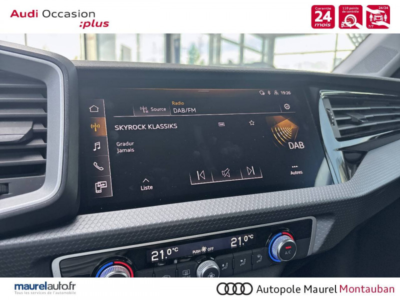 Audi A1 Sportback A1 Sportback 25 TFSI 95 ch BVM5 Advanced 5p  occasion  Montauban - photo n19