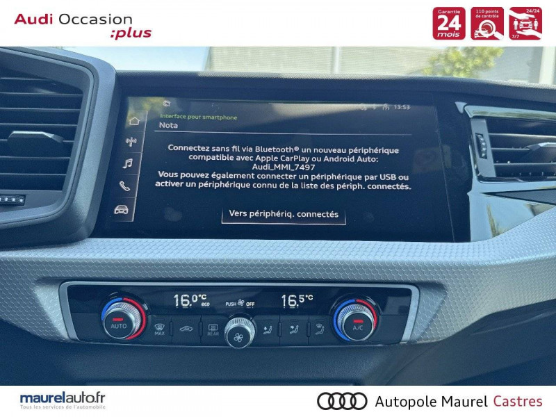 Audi A1 Sportback A1 Sportback 30 TFSI 116 ch S tronic 7 S Line 5p  occasion à Castres - photo n°18