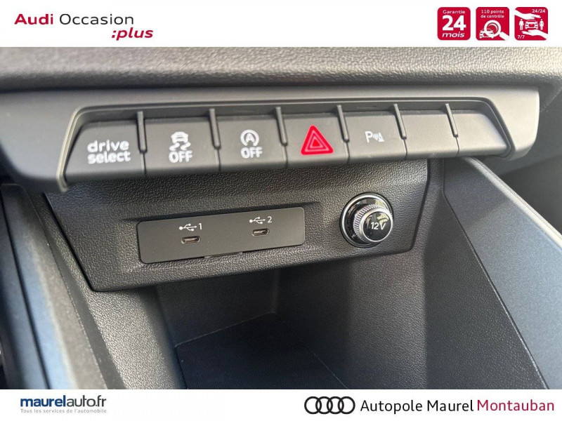 Audi A1 Sportback A1 Sportback 30 TFSI 116 ch S tronic 7 S Line 5p  occasion  Montauban - photo n20