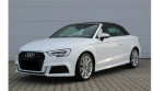Audi A3 Cabriolet occasion Blanc année 2017 boite Robotisee Annonce Audi A3 Cabriolet occasion Diesel 2.0 TDI 150CH S LINE S TRONIC 7 à Villenave-d'Ornon