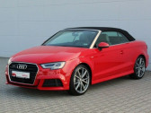 Audi A3 Cabriolet occasion année 2018 boite Automatique Annonce Audi A3 Cabriolet occasion Diesel 2.0 TDI 184 S Tronic S line à Beaupuy