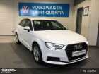 Audi A3 Sportback occasion Blanc année 2017 boite Manuelle Annonce Audi A3 Sportback occasion Essence 1.4 TFSI 125ch Ambiente à Saint-Quentin