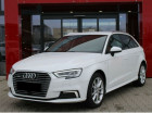 Audi A3 Sportback occasion Blanc année 2017 boite Robotisee Annonce Audi A3 Sportback occasion Hybride 1.4 TFSI 204CH E-TRON DESIGN S TRONIC 6 à Villenave-d'Ornon