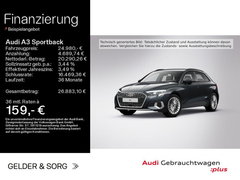 Audi A3 Sportback 30 TDI 116 BVM  occasion � L'Union