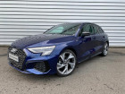 Audi A3 Sportback occasion Bleu année 2020 boite Manuelle Annonce Audi A3 Sportback occasion Essence 35 TFSI 150 ch S line à Onet-le-Château
