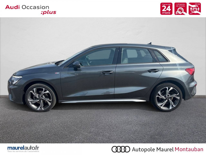 Audi A3 Sportback A3 Sportback 30 TFSI Mild Hybrid 110 S tronic 7 S Line 5p  occasion  Montauban - photo n3