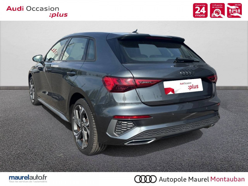 Audi A3 Sportback A3 Sportback 30 TFSI Mild Hybrid 110 S tronic 7 S Line 5p  occasion  Montauban - photo n4