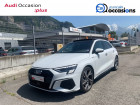 Audi A3 Sportback occasion Blanc année 2020 boite Sequentielle Annonce Audi A3 Sportback occasion Essence A3 Sportback 35 TFSI 150 S tronic 7 S Line 5p à Sallanches