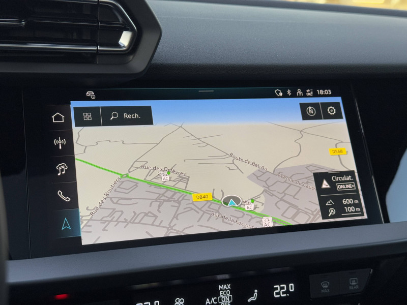 Audi A3 Sportback A3 Sportback 40 TFSI e Hybride rechargeable 204 S tronic 6 S  occasion  Onet-le-Chteau - photo n18