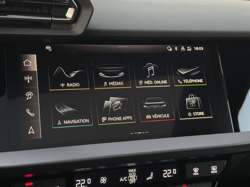 Audi A3 Sportback A3 Sportback 40 TFSI e Hybride rechargeable 204 S tronic 6 S  occasion  Onet-le-Chteau - photo n17