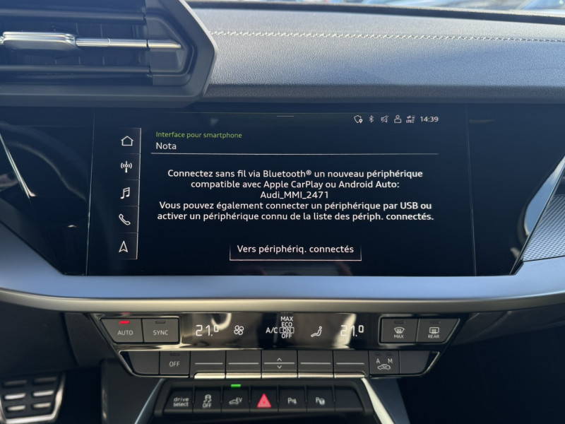 Audi A3 Sportback A3 Sportback 40 TFSIe 204 S tronic 6 S Line 5p  occasion &agrave; Onet-le-Ch�teau - photo n&deg;17