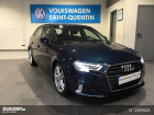 Audi A3 Sportback occasion Bleu année 2019 boite Automatique Annonce Audi A3 Sportback occasion Essence AUDI A3 SPORTBACK 35 TFSI 150CH S TRONIC 7 PROLINE à Saint-Quentin