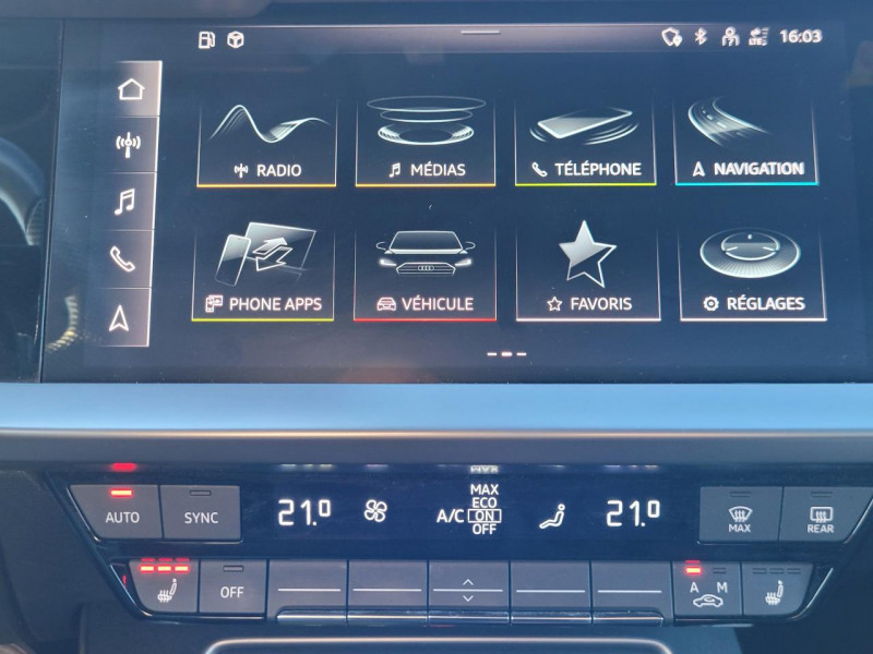 Audi A3 Sportback Sportback 35 TFSI 150 S line S-Tronic   GPS   Radar Av/Ar     occasion � Ganges - photo n�11