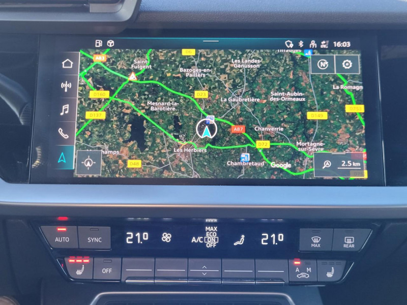 Audi A3 Sportback Sportback 35 TFSI 150 S line S-Tronic   GPS   Radar Av/Ar     occasion � Ganges - photo n�12