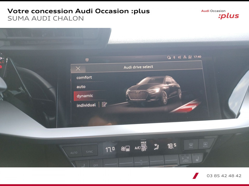 Audi A3 Sportback SPORTBACK A3 Sportback 30 TFSI Mild Hybrid 110 S tronic 7  occasion  Chalon sur Sane - photo n10