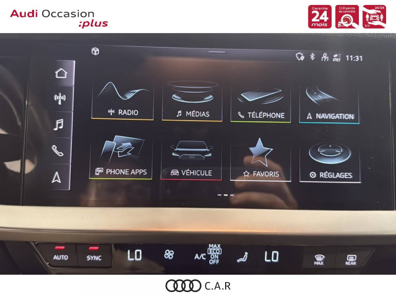 Audi A3 Sportback SPORTBACK A3 Sportback 35 TFSI Mild Hybrid 150 S tronic 7  occasion  Angoulins - photo n10