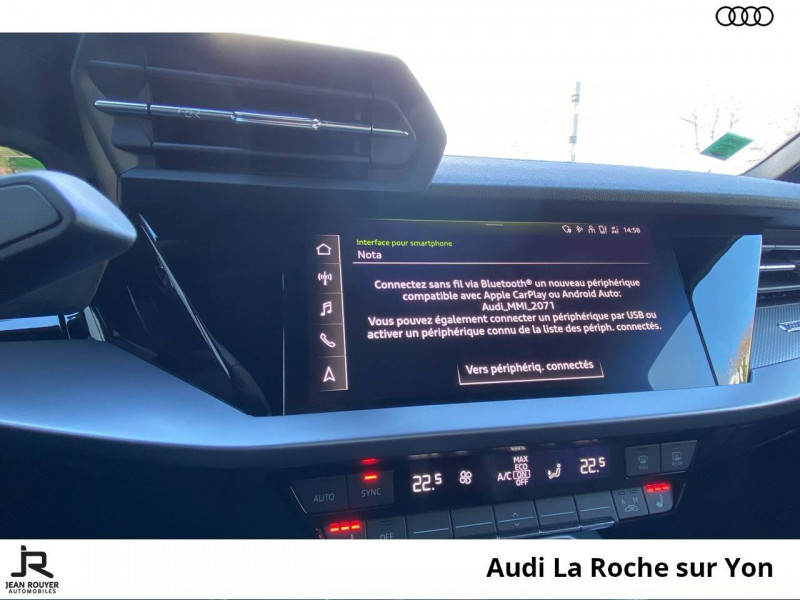 Audi A3 Sportback SPORTBACK A3 Sportback 40 TFSIe 204 S tronic 6  occasion à MOUILLERON LE CAPTIF - photo n°10