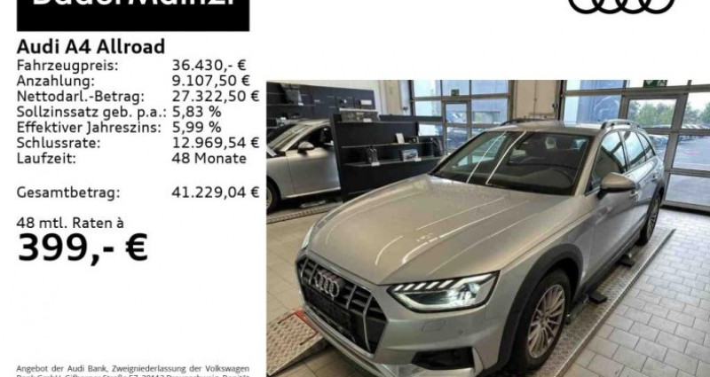Audi A4 Allroad 45 TFSI quattro S tronic AHK Kam. Nav  - photo n°3 Audi A4 Allroad 45 TFSI quattro S tronic AHK Kam. Nav  occasion à LEIMBACH - photo n°3