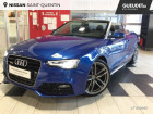Audi A5 Cabriolet occasion Bleu année 2015 boite Automatique Annonce Audi A5 Cabriolet occasion Diesel 3.0 V6 TDI 245ch S line quattro S tronic 7 à Saint-Quentin