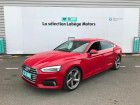 Audi A5 Sportback occasion Rouge année 2017 boite Robotisee Annonce Audi A5 Sportback occasion Diesel 2.0 TDI 190ch S line quattro S tronic 7 10cv à Labège