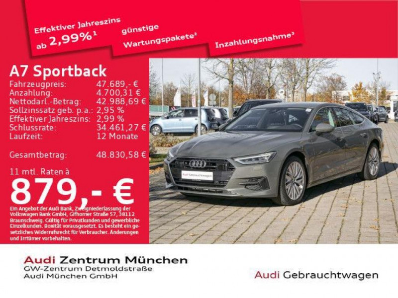 Audi A7 Sportback Sportback 45 TFSI S tronic ACC/Navi/LED/Leder  occasion  L'Union