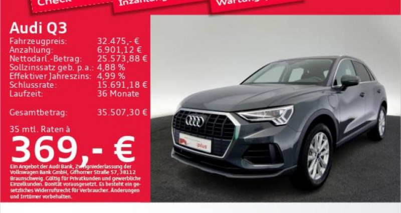 Audi Q3 45 TFSI e S tronic Pano/SONOS/Navi  Audi Q3 45 TFSI e S tronic Pano/SONOS/Navi  occasion à LEIMBACH