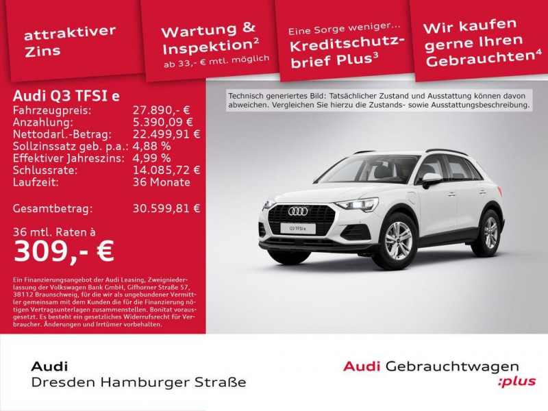 Audi Q3 45 TFSIe 245 ch BVA 2021 Audi Q3 45 TFSIe 245 ch BVA  occasion à L'Union