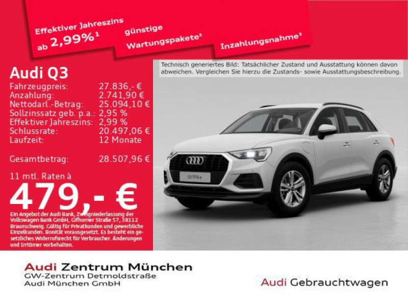 Audi Q3 45 TFSIe 245 ch BVA 2022 Audi Q3 45 TFSIe 245 ch BVA  occasion à L'Union