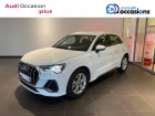 Audi Q3 occasion Blanc année 2020 boite Sequentielle Annonce Audi Q3 occasion Essence Q3 35 TFSI 150 ch S tronic 7 Type S line 5p à Sallanches