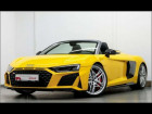 Audi R8 Spyder occasion Jaune année 2019 boite Automatique Annonce Audi R8 Spyder occasion Essence 5.2 FSI V10 Performance Quattro 620 à BEAUPUY
