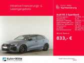 Audi RS3 Sportback occasion année 2022 boite Automatique Annonce Audi RS3 Sportback occasion Essence 2.5 TFSI 400 BVA Quattro à L'Union