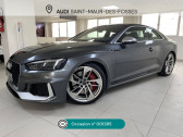 Audi RS5 occasion année 2018 boite Automatique Annonce Audi RS5 occasion Essence RS5 Coupé V6 2.9 TFSi 450 Tiptronic 8 Quattro à Saint-Maur-des-Fossés