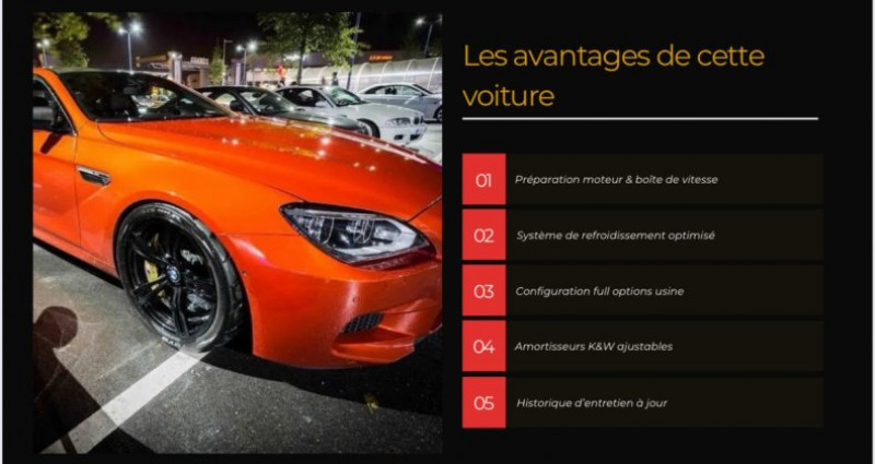 Bmw M6 Coup Stage 3 plus V8 biturbos projet 1064 ch freins carbone  occasion  LA BAULE - photo n5