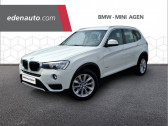 Bmw X3 occasion année 2017 boite Automatique Annonce Bmw X3 occasion Diesel X3 sDrive18d 150ch Business Start Edition A 5p à Boé