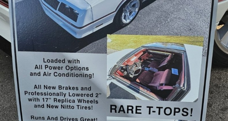 Chevrolet Monte Carlo  1986 - photo n°2 Chevrolet Monte Carlo   occasion à LYON - photo n°2