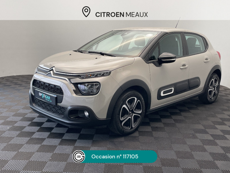 Citroen C3 PURETECH 83CH, BOITE MANUELLE, PLUS 2023 Citroen C3 PURETECH 83CH, BOITE MANUELLE, PLUS  occasion à Mareuil-lès-Meaux
