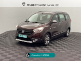 Dacia Lodgy occasion année 2017 boite Manuelle Annonce Dacia Lodgy occasion Essence 1.2 TCe 115ch Stepway 7 places à Montévrain
