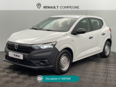 Dacia Sandero occasion année 2021 boite Manuelle Annonce Dacia Sandero occasion Essence 1.0 SCe 65ch Access à Compiègne