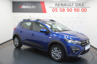 Dacia Sandero occasion Bleu année 2021 boite Robotisee Annonce Dacia Sandero occasion Essence Sandero TCe 90 CVT Stepway Confort 5p à DAX