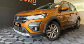 Annonce Dacia Sandero occasion Essence STEPWAY 1.0L TCE 90ch CONFORT CVT BVA Camera recul Apple Car  tampes