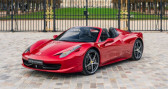 Annonce Ferrari 458 occasion Essence Spider *Rosso Fuoco, Atelier Spec*  PARIS