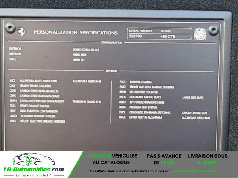 Ferrari 488 4.0 V8 670ch 2017 - photo n°5 Ferrari 488 4.0 V8 670ch  occasion à Beaupuy - photo n°5