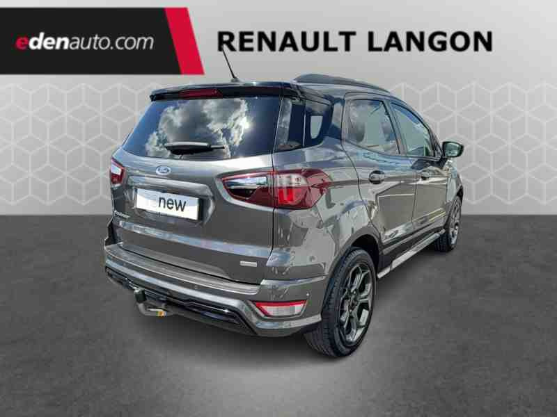 Ford EcoSport 1.0 EcoBoost 125ch S&S BVM6 ST-Line Noir/Tiger  occasion à Langon - photo n°5