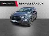 Ford EcoSport occasion année 2018 boite Manuelle Annonce Ford EcoSport occasion Essence 1.0 EcoBoost 125ch S&S BVM6 ST-Line Noir/Tiger à Langon