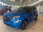Ford EcoSport occasion Bleu année 2020 boite Manuelle Annonce Ford EcoSport occasion Essence 1.0 EcoBoost 125ch ST-Line à Barberey-Saint-Sulpice