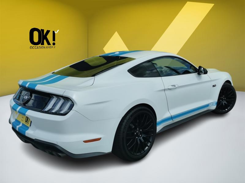 Ford Mustang GT 5.0 V8 450 ch BVA10 COVERING BLANC Sige chauff  occasion  THIONVILLE - photo n4