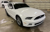 Ford Mustang occasion Blanc année 2014 boite Automatique Annonce Ford Mustang occasion Essence V6 coupe premium cuir à Orgeval