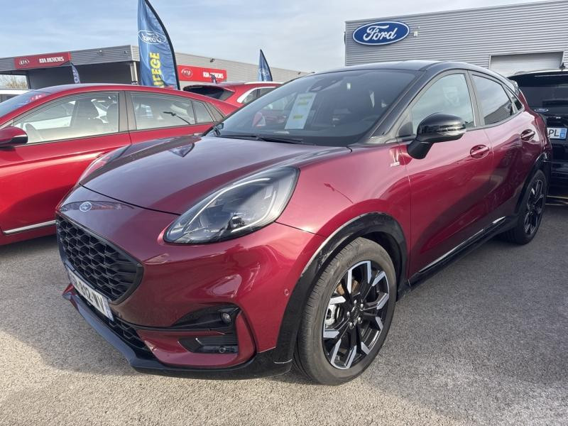 Ford Puma 1.0 EcoBoost 125 ch S&S mHEV ST-Line X Vivid Ruby Edition Po  occasion � Barberey-Saint-Sulpice