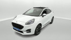 Ford Puma occasion Blanc année 2021 boite Robotisee Annonce Ford Puma occasion Hybride 1.0 EcoBoost 125ch mHEV ST-Line X DCT7 +Toit ouvrant à SAINT-GREGOIRE